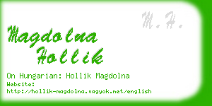 magdolna hollik business card